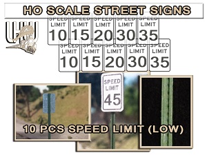 HO Scale Signs Warning/Caution Pack 1.1