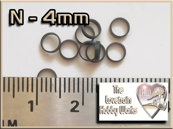 N Scale 4mm Traction Tires - The Lovetrain Hobby Works