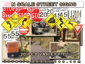 N Scale Signs Variety Pack 1