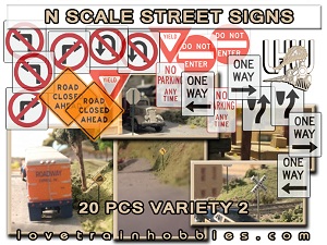 N Scale Signs Variety Pack 2