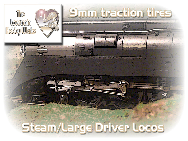 STEAM TRACTION TIRES RIVAROSSI 10 ATLAS N SCALE 